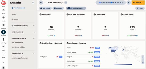 Análisis de Hootsuite - Informieren Sie General de Tiktok