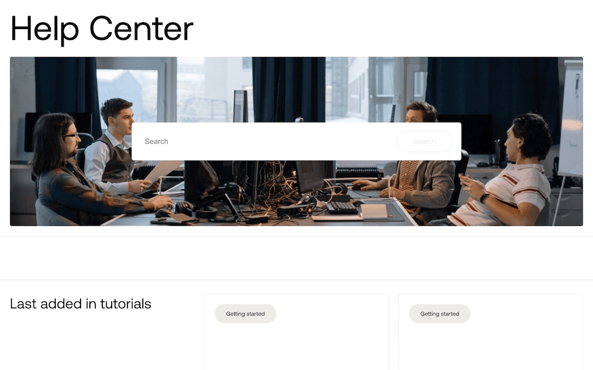 Das Servebolt -Hilfeszentrum.