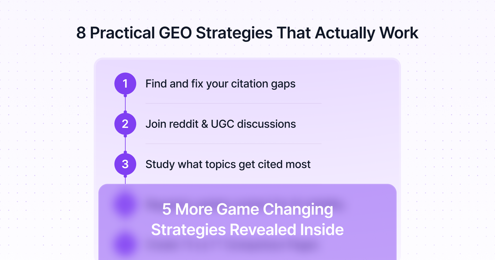 8 GEO -Strategien (Generative Engine Motor Optimization) zur Steigerung der Sichtbarkeit von KI im Jahr 2025