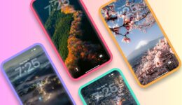 Vier Jahreszeiten in Japan Wallpaper für das iPhone