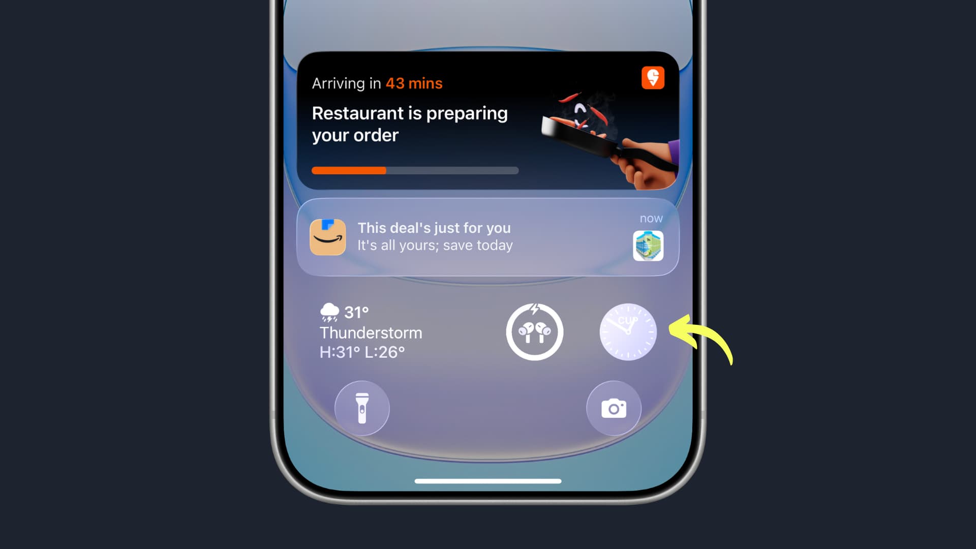 So verschieben Sie Sperrbildschirm -Widgets auf den Boden des iPhone- oder iPad -Bildschirms