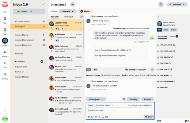 Aperçu de la Fonctionnalité Hootsuite Posteingang