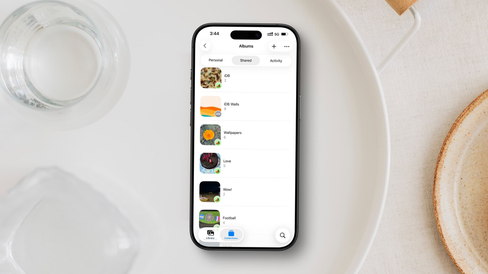 Gemeinsame Alben in der iPhone -Fotos App