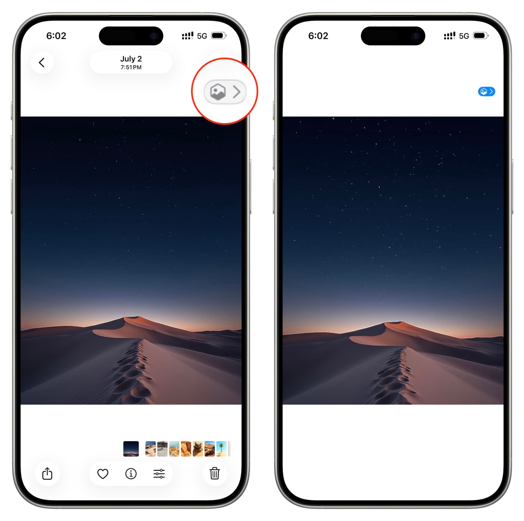 Foto in 3D auf dem iPhone anzeigen