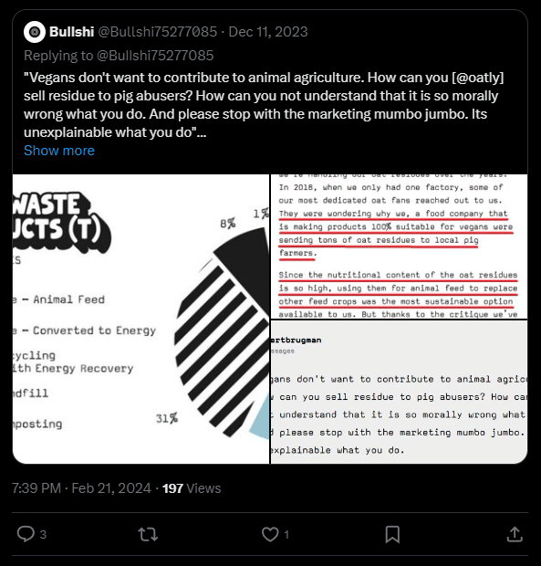 Hafer antwortet einen los comentarios negativos