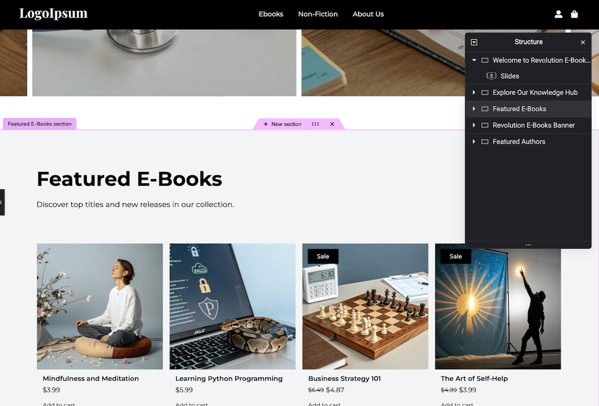 Erzeugen Sie einen WooCommerce -Laden mit 10Webs AI -Builder.