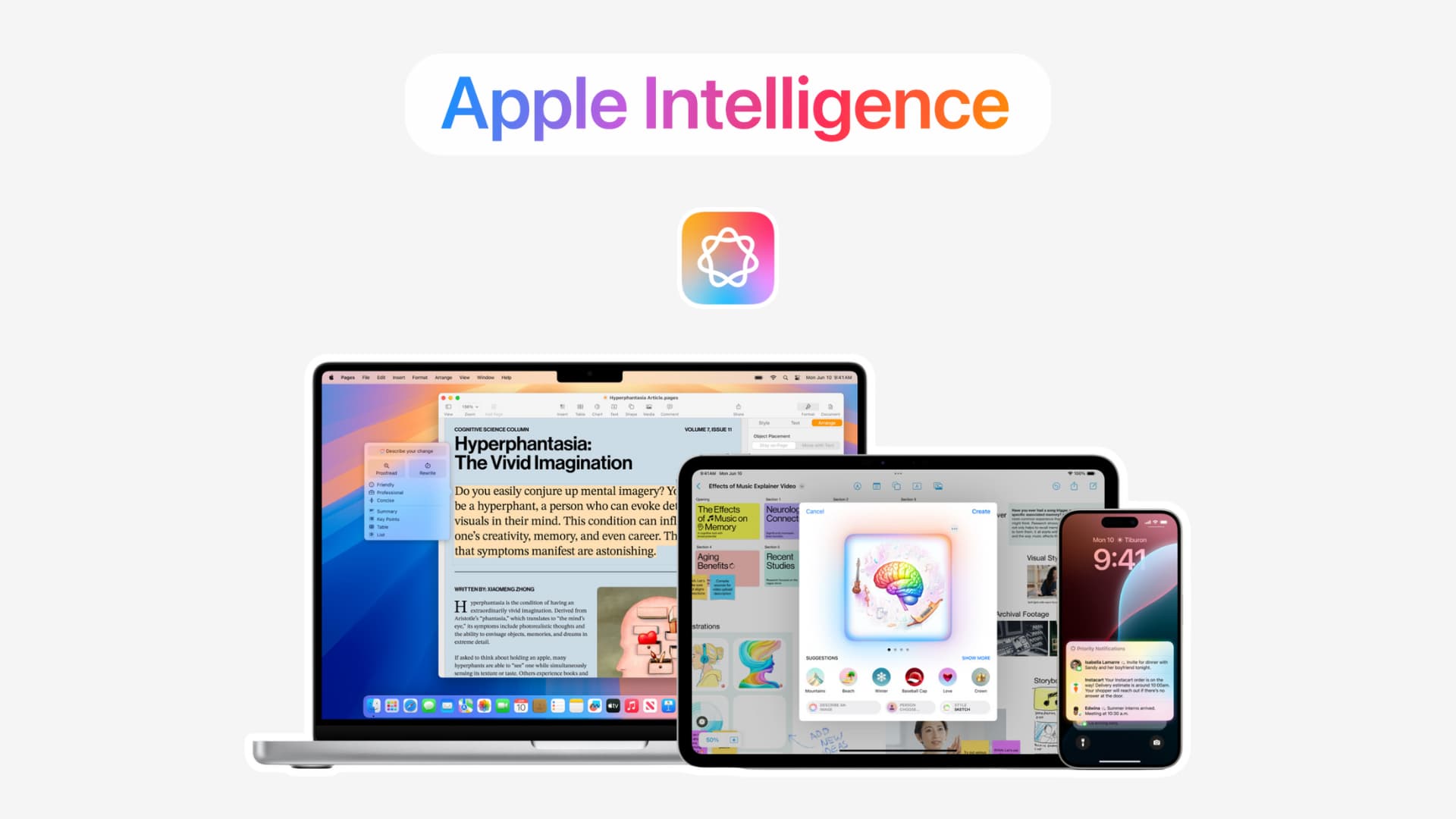 Geräte, Sprachen und Regionen, die Apple Intelligence unterstützen