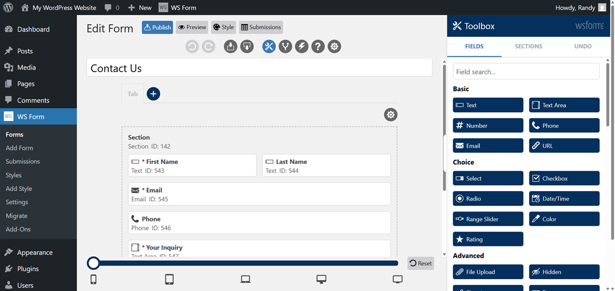 Drag & Drop Form Builder