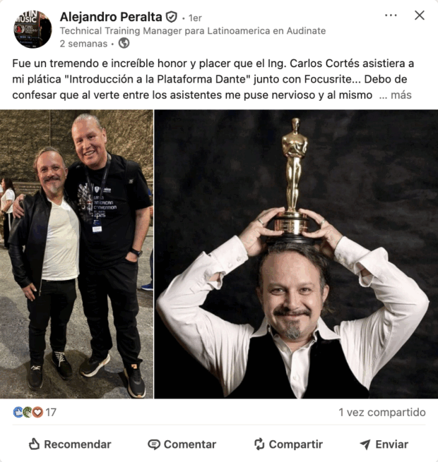 Veröffentlichung von LinkedIn mit Bildern