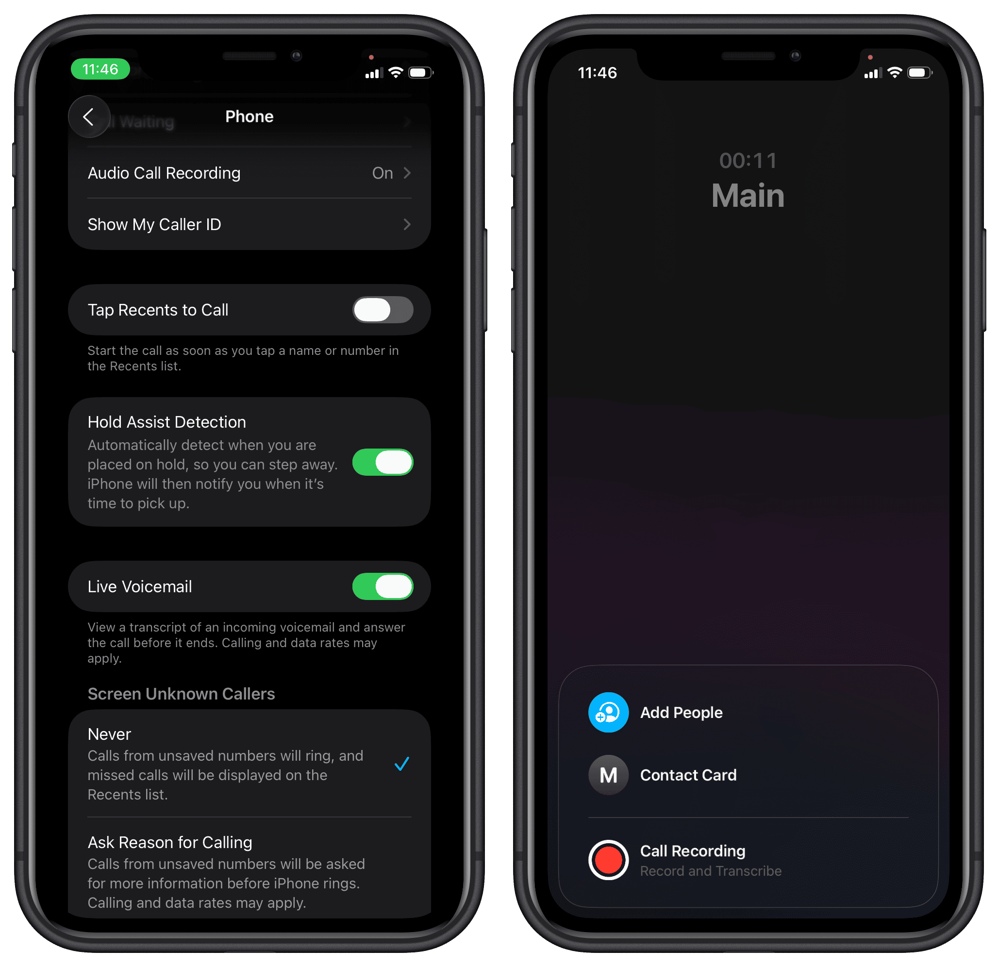 Hold Assist ist auf dem iPhone 11 nicht verfügbar