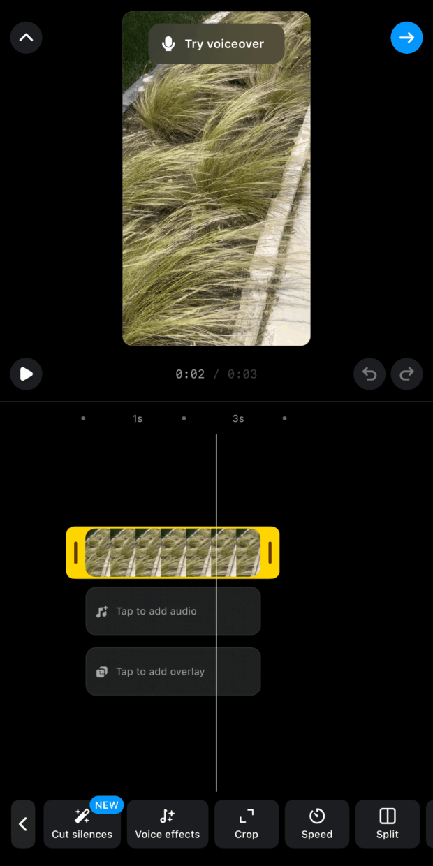 Opzioni di Bearbeitungsvideo, Effetti Vocali, Velocità di Riproduzione E.