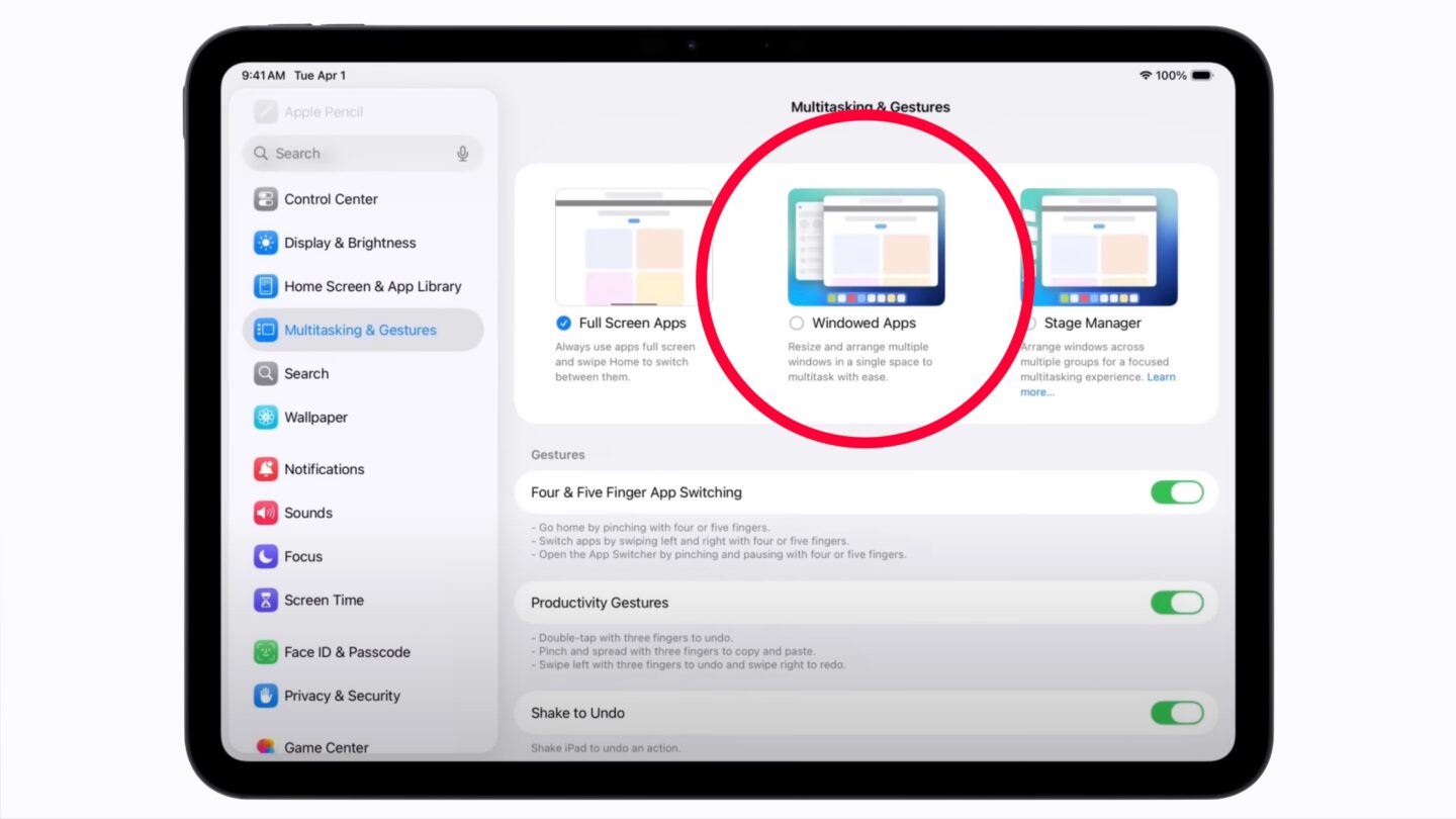Aktivieren Sie Fenster-Apps iPad Split View ist jetzt Teil von Windowed Apps
